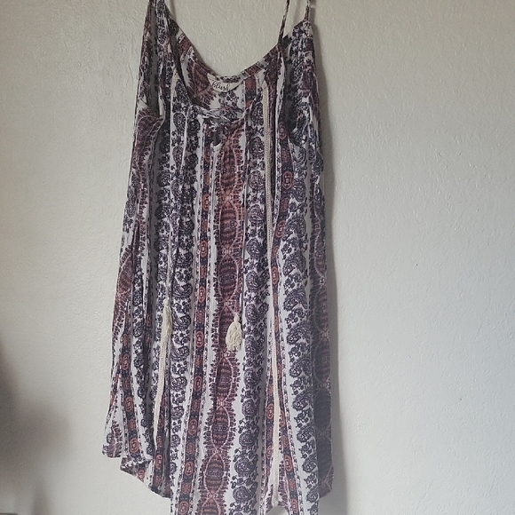 Blush Paisley Patterned Boho Top Size XL - Picture 1 of 8